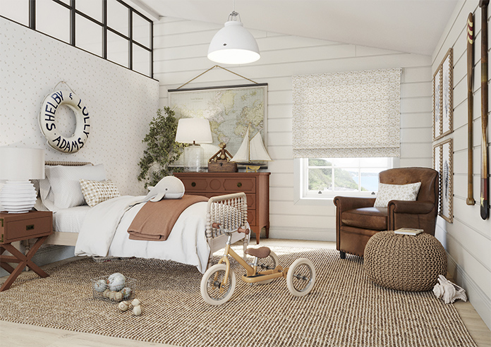 Whaley Great, Big Splash Sand - Twist&Fit Roman Blind - Image 6